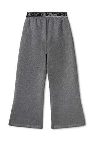 grey cotton trousers OFF WHITE KIDS | OGCH009F24FLE0017210